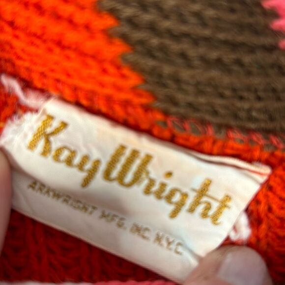 Vintage Kay Wright MCM Acrylic Sweater XS - Picture 10 of 10